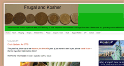 Desktop Screenshot of kosherfrugal.com